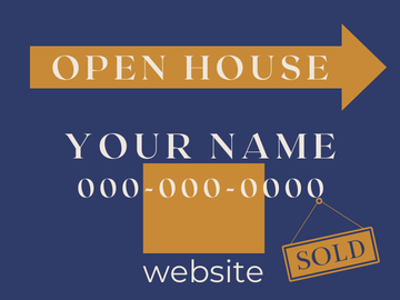 Custom Design Open House signs (No Stands)