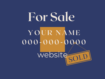 Custom Design 18" x 24" For Sale Sign