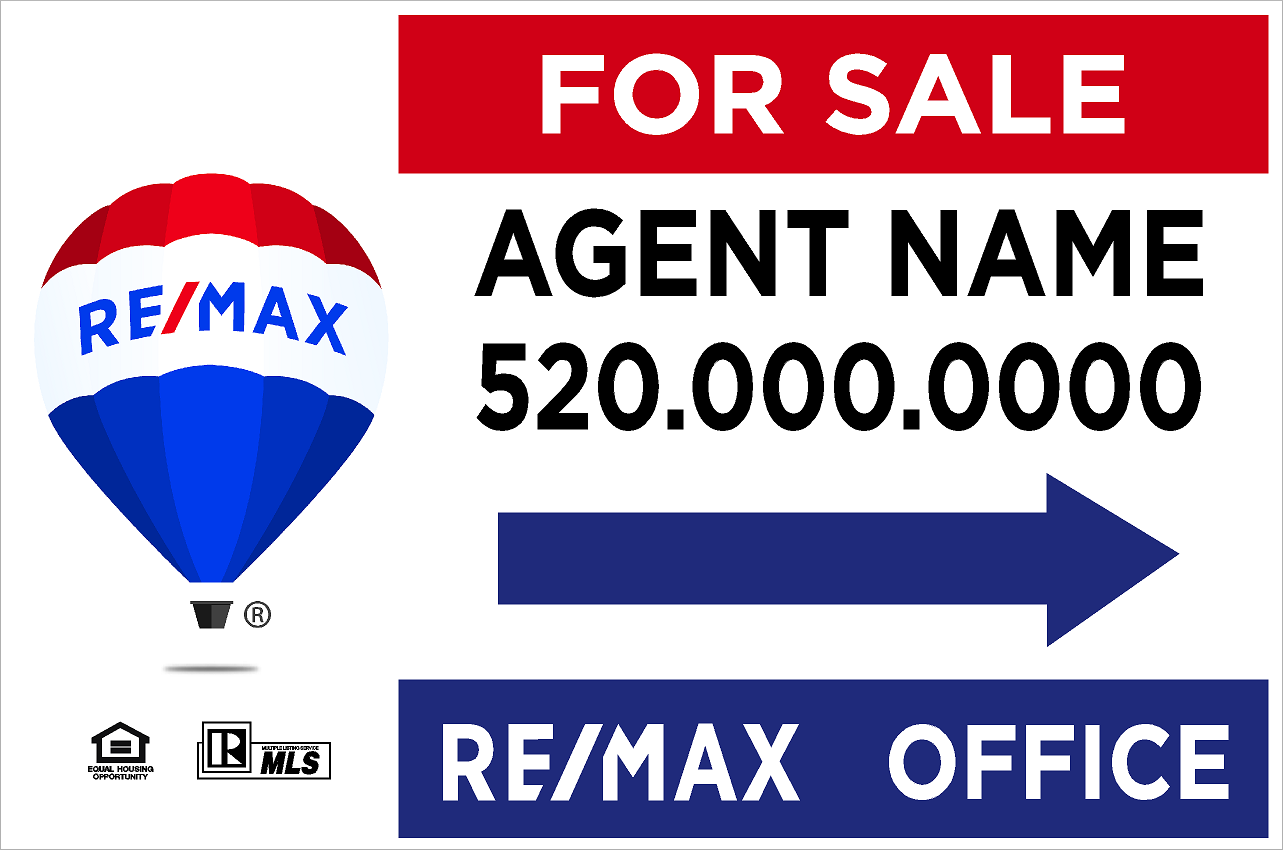 Re/Max Metal Directionals with Stakes