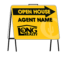 Long Tent Style Open House Signs