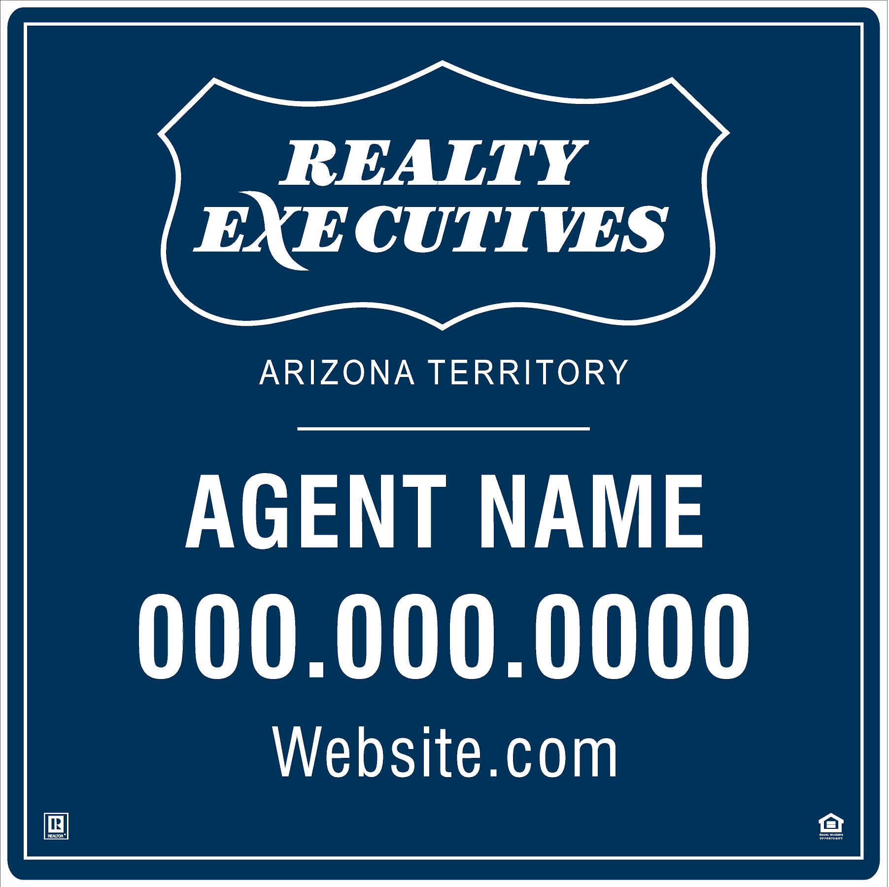 Realty Executives 2'x2' Luxury For Sale Sign