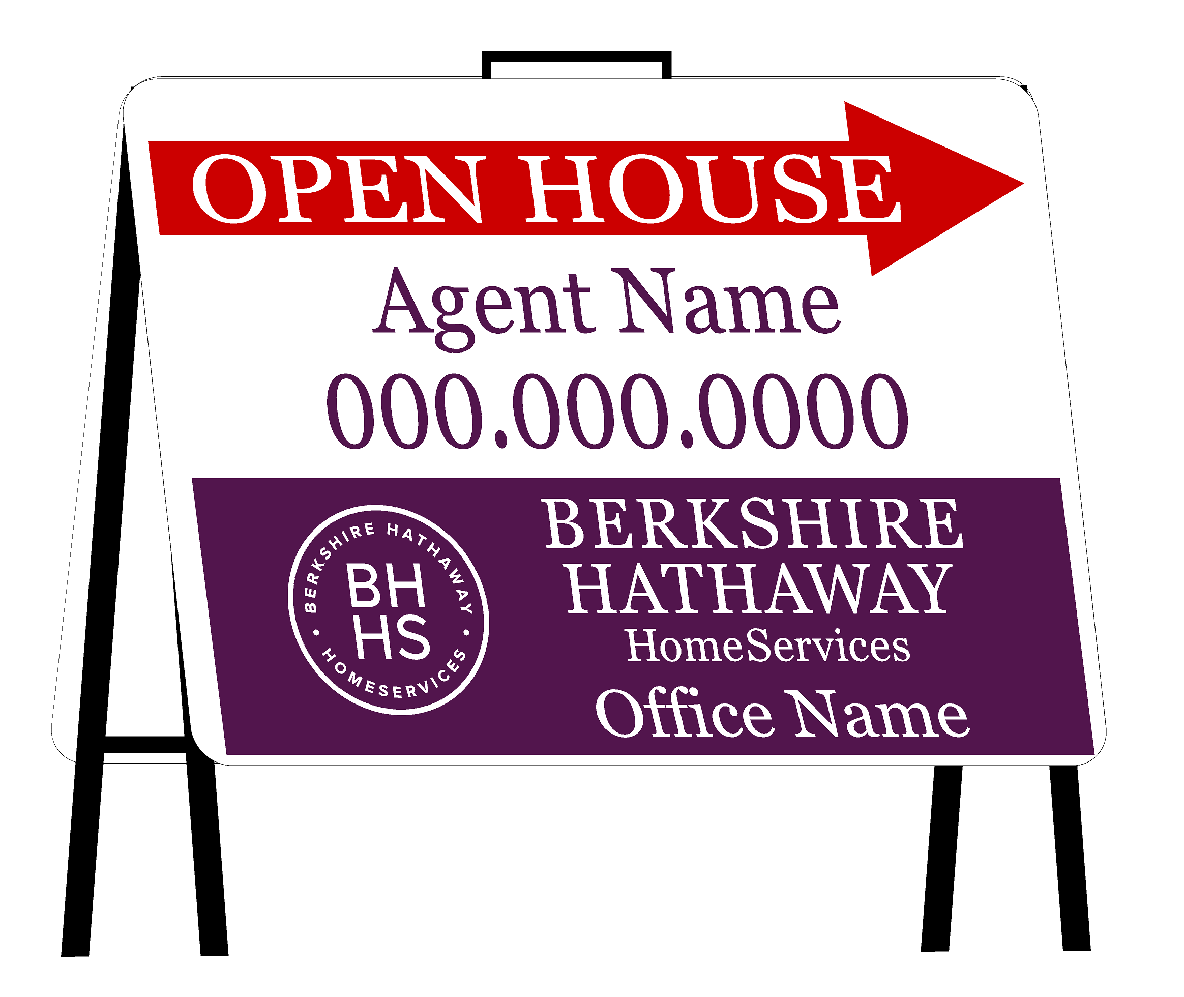 Berkshire Hathaway Tent Style Open House Signs