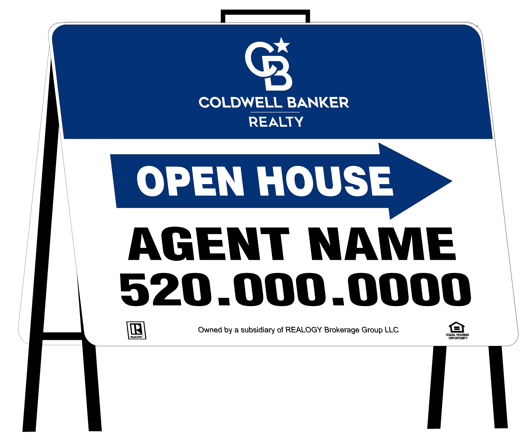 Coldwell Banker Tent Style Open House Signs