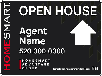 HomeSmart Open House Straight Ahead (with Stands)-Black