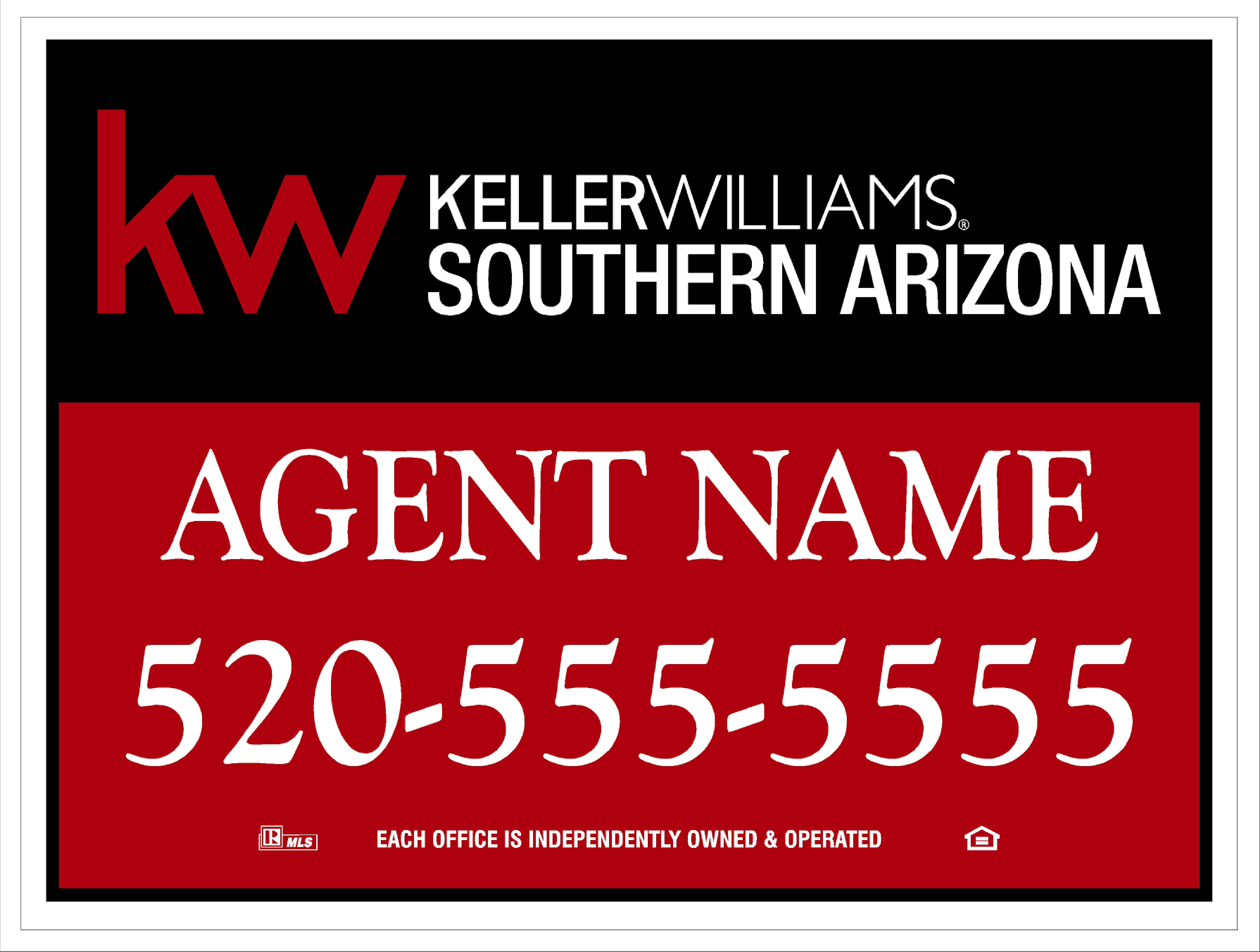 Keller Williams 18" x 24" For Sale Signs