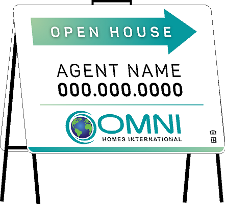 Omni Tent Style Open House Signs