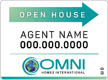Omni Homes Open House Signs (WITHOUT Stands)