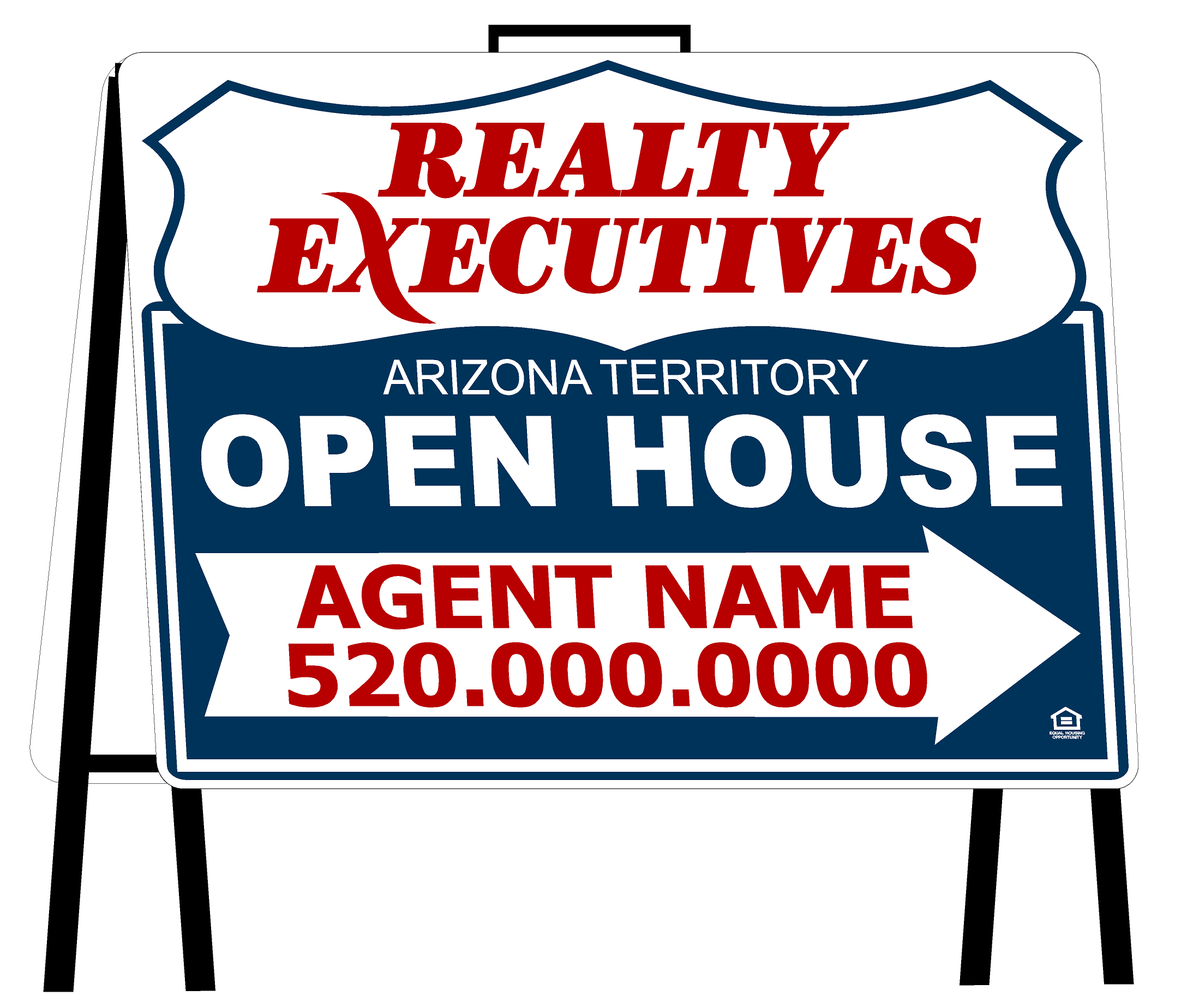 Realty Executives Tent Style Open House Signs