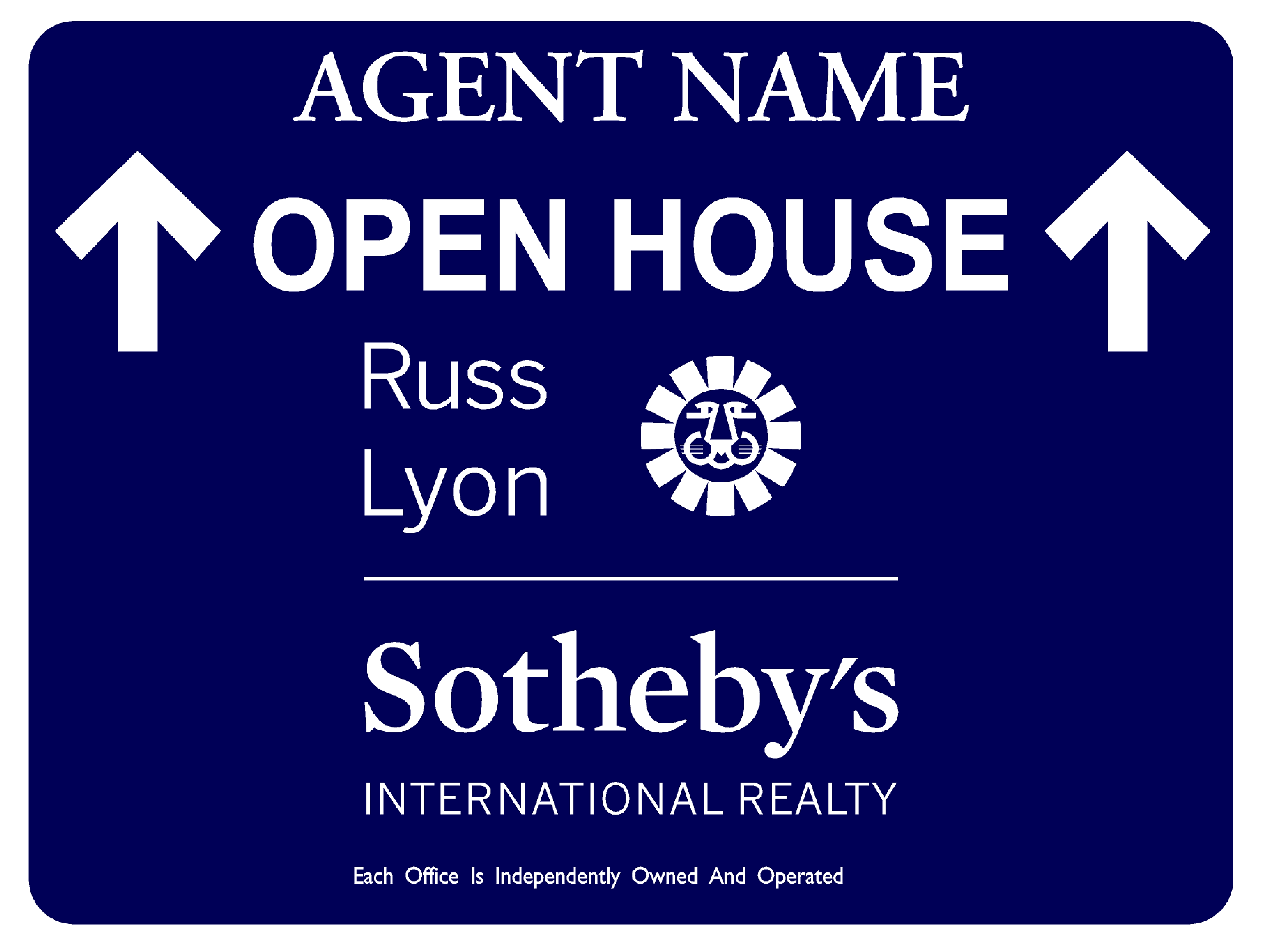 Russ Lyon Sotheby's Open House Straight Ahead (No Stands)