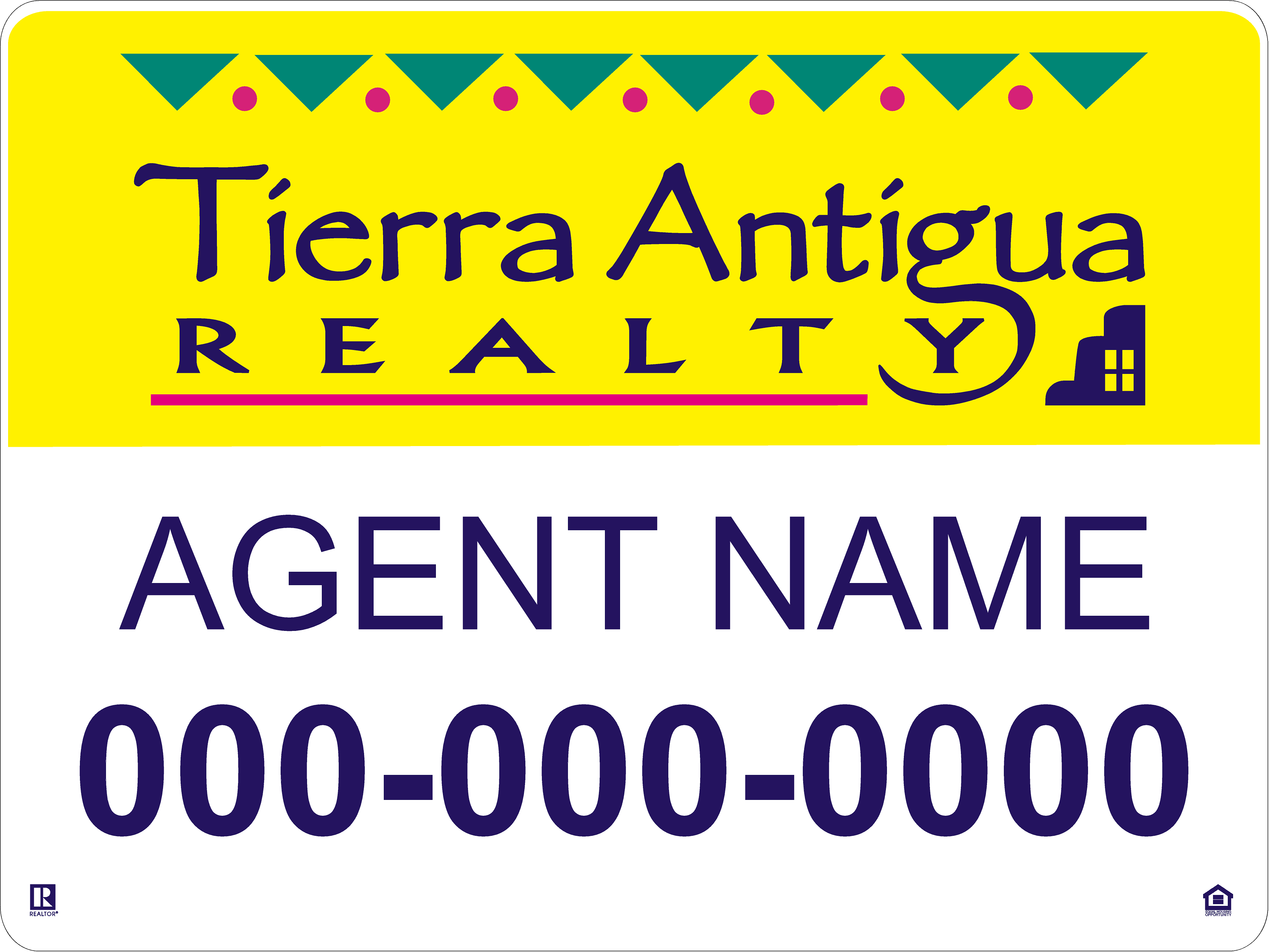 Tierra Antigua 18" x 24" For Sale Signs