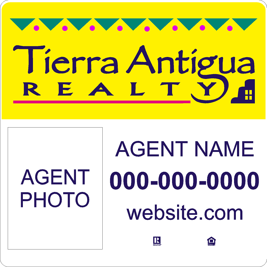 Tierra Antigua 2' x 2' Photo Sign