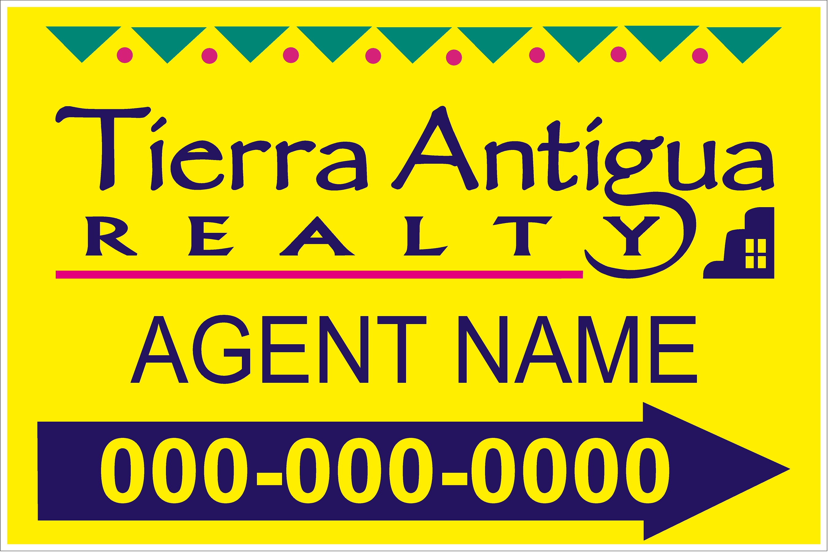 Tierra Antigua Metal Directionals with Stakes