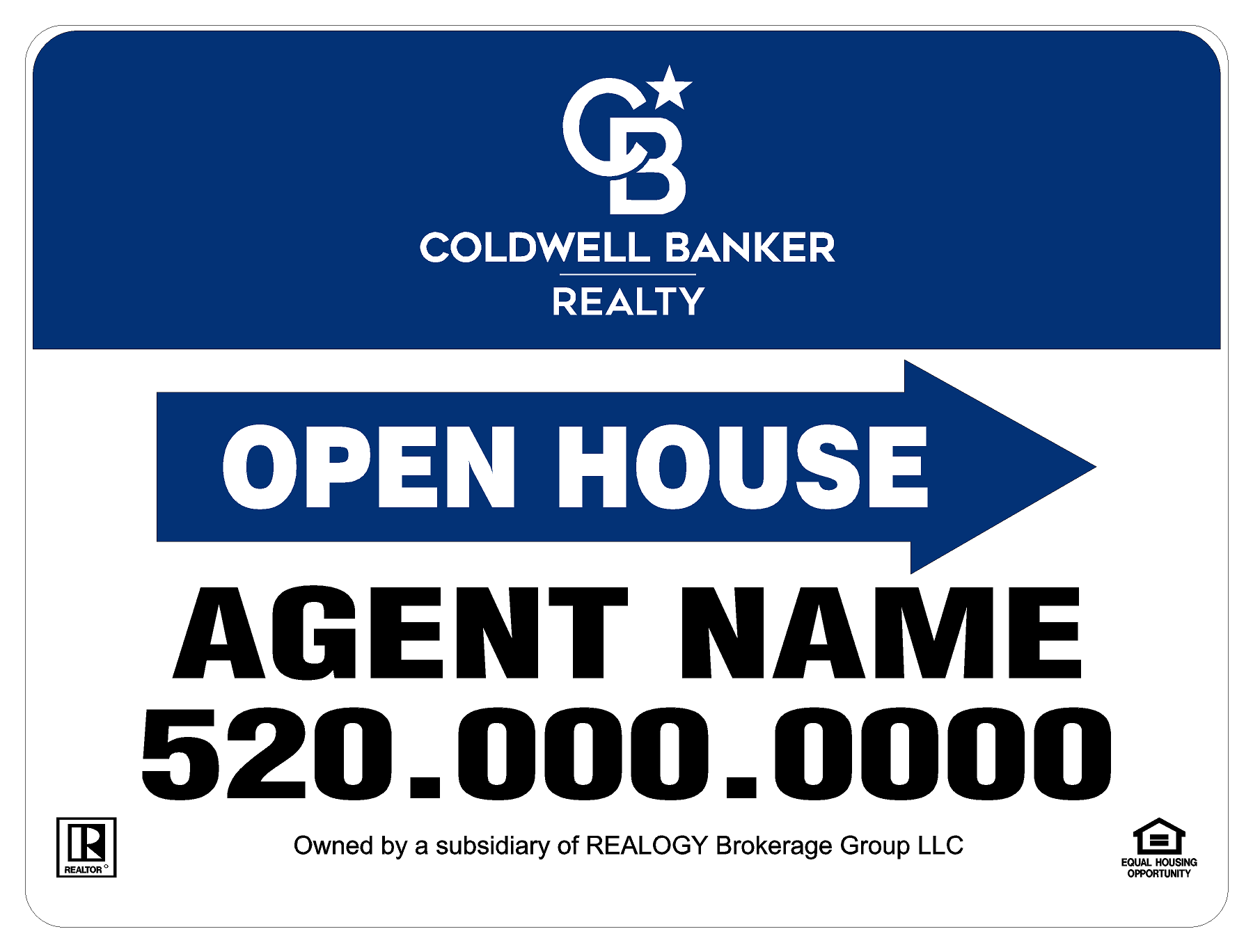Coldwell Banker Open House Signs with Stands
